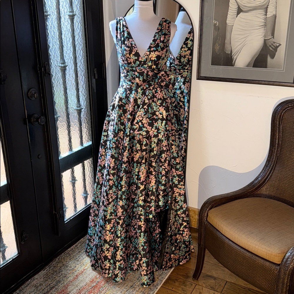 MAC Duggal IEENA sz 2 Brocade Dress nwt $698